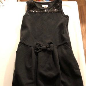 Size 7/8 1989 Place Girls Black Dress With Sequin